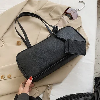 

Japanese Style Simple Designer Small PU Leather Shoulder bag for Women 2020 Women's TrendHandbags Branded Trending Hand Bag