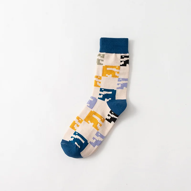 Style seven SP&CITY Winter New Original Men Cotton Happy Socks Casual Breathable Couples Funny Socks Absorb Sweat Sox Keep Warm Trendy - Цвет: Style seven