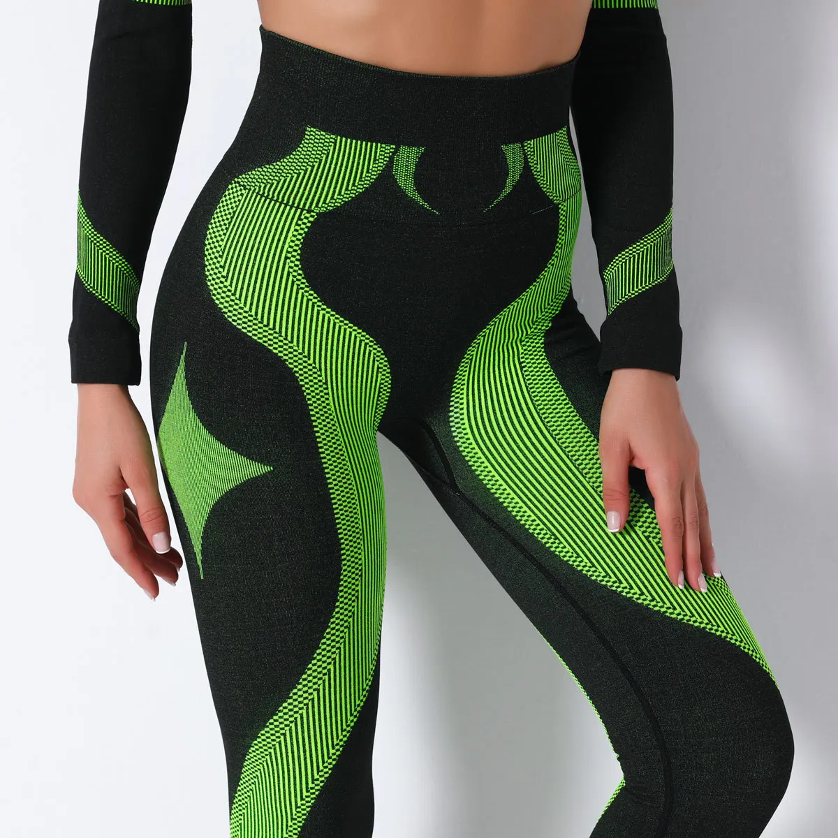 Women Girl Skiing Underwear Set Fitness Workout Thermal Gym Ski Snowboarding Sport Running Yoga Exercise Suit Long Johns 9185 6