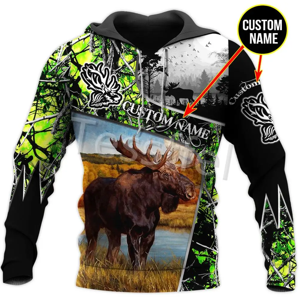 

Tessffel 3D Printed Camo Hunter Forest Animal Hunting New Autumn/Winter Harajuku Sweatshirt Zip Hoodie Pullover Style-4