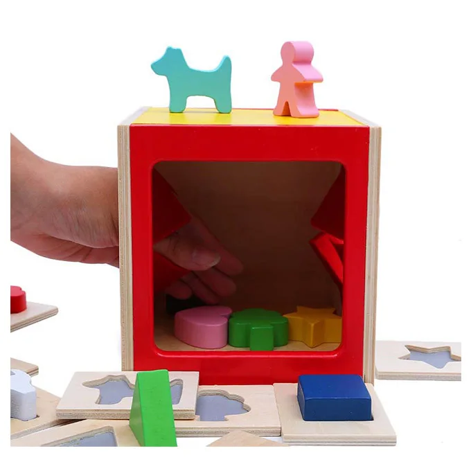Детские развивающие игрушки Montissouri, сенсорная и догадка, глухая коробка, стек, сортировка деревянных блоков для детей