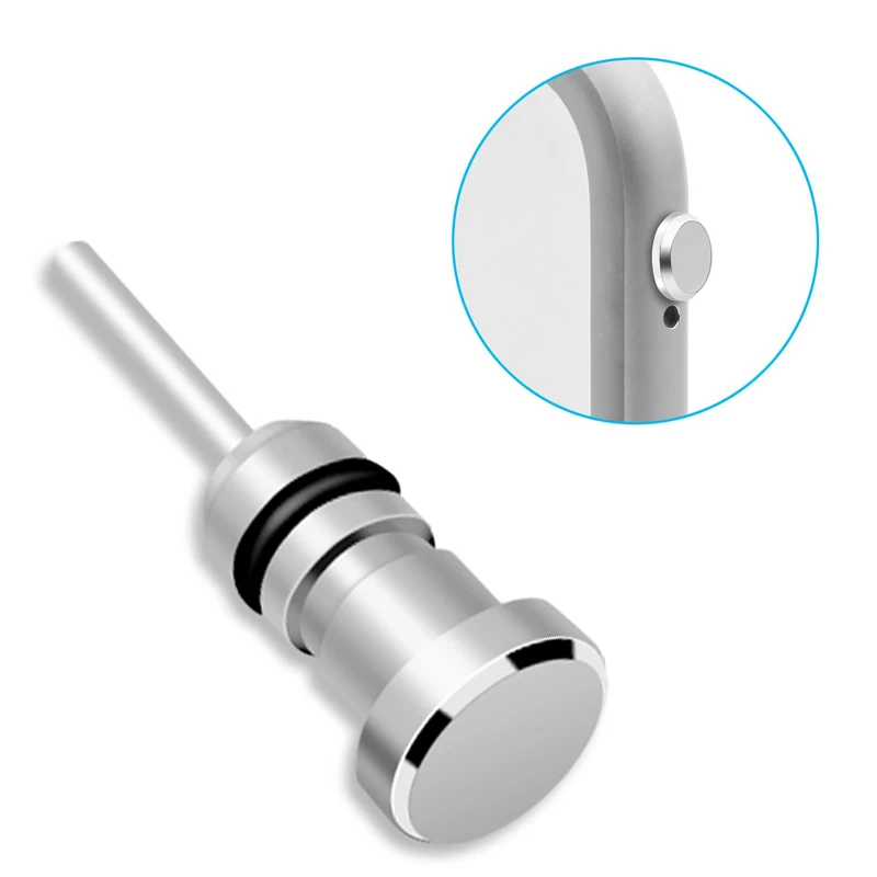 50000pcs/lot Metal 0.35mm Jack Phone Dust Plug silvery color |