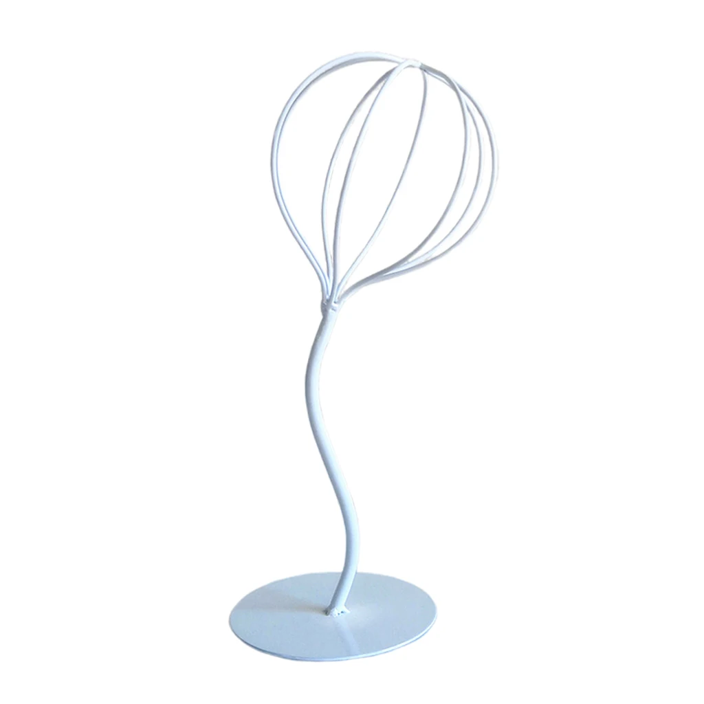  Modern Free Standing Metal Wig Display Stand Dummy Head Hat Cap Hair Holder
