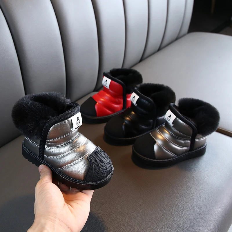 Children Boots Shoes Infant Baby-Girls Boys Waterproof Winter Kids Non-Slip Warm Outdoor