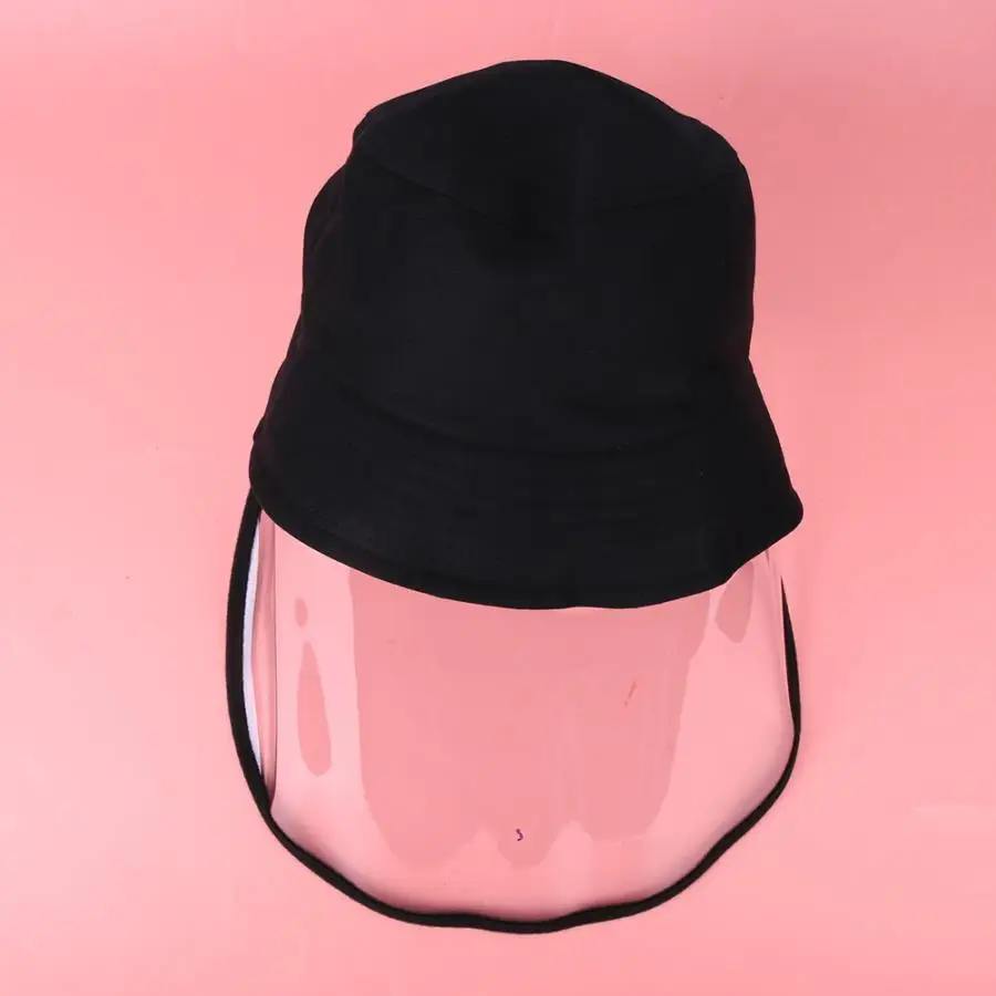 

1pc Protective Sunproof Fisherman's Hats with Anti-Saliva Transparent Face Shield Protection Equipment