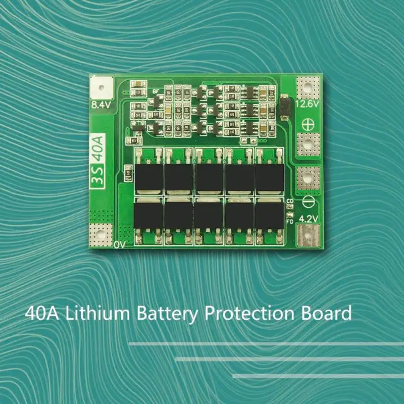 3S 40A литий-ионный аккумулятор зарядное устройство модуль PCB плата защиты bms