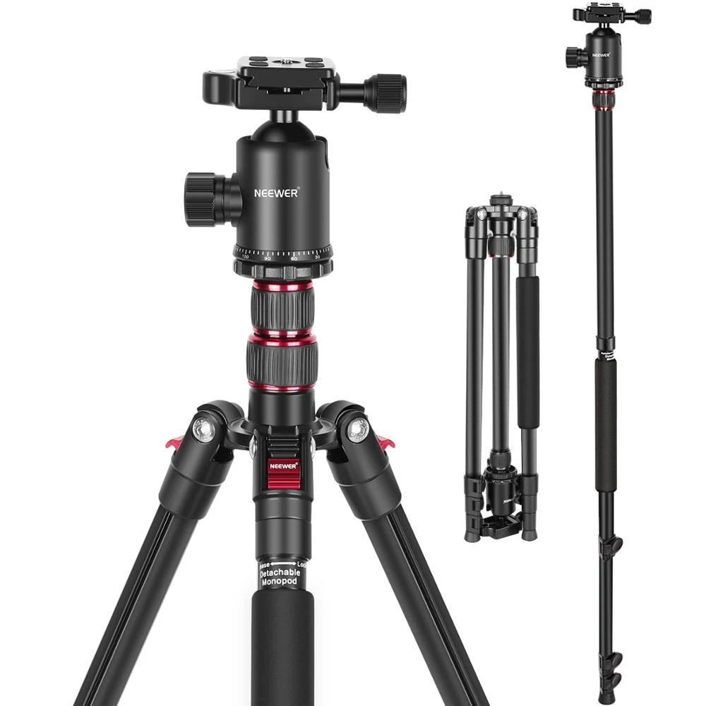 Neewer Camera Tripod For Dslr, 2in1 Compact Aluminum Tripod Monopod