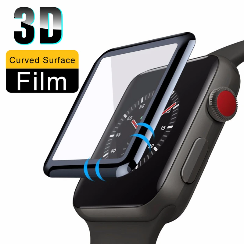 

3D Curved Edge Hydrogel Soft TPU Film Screen Protector for iWatch 5 44mm 40mm Full Cover Protective Glass for Apple Watch 5