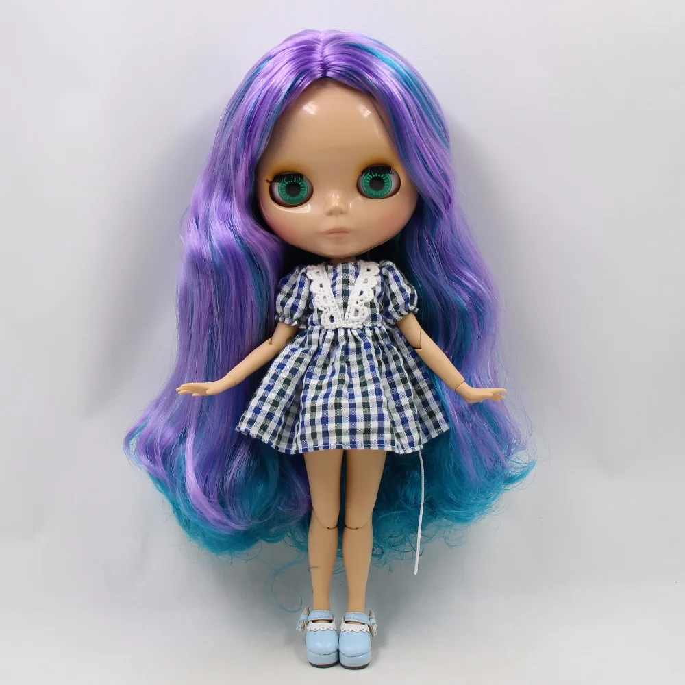 ICY DBS Blyth Doll 1/6 bjd toy joint body tan skin doll 30cm shiny face for DIY custom doll 3