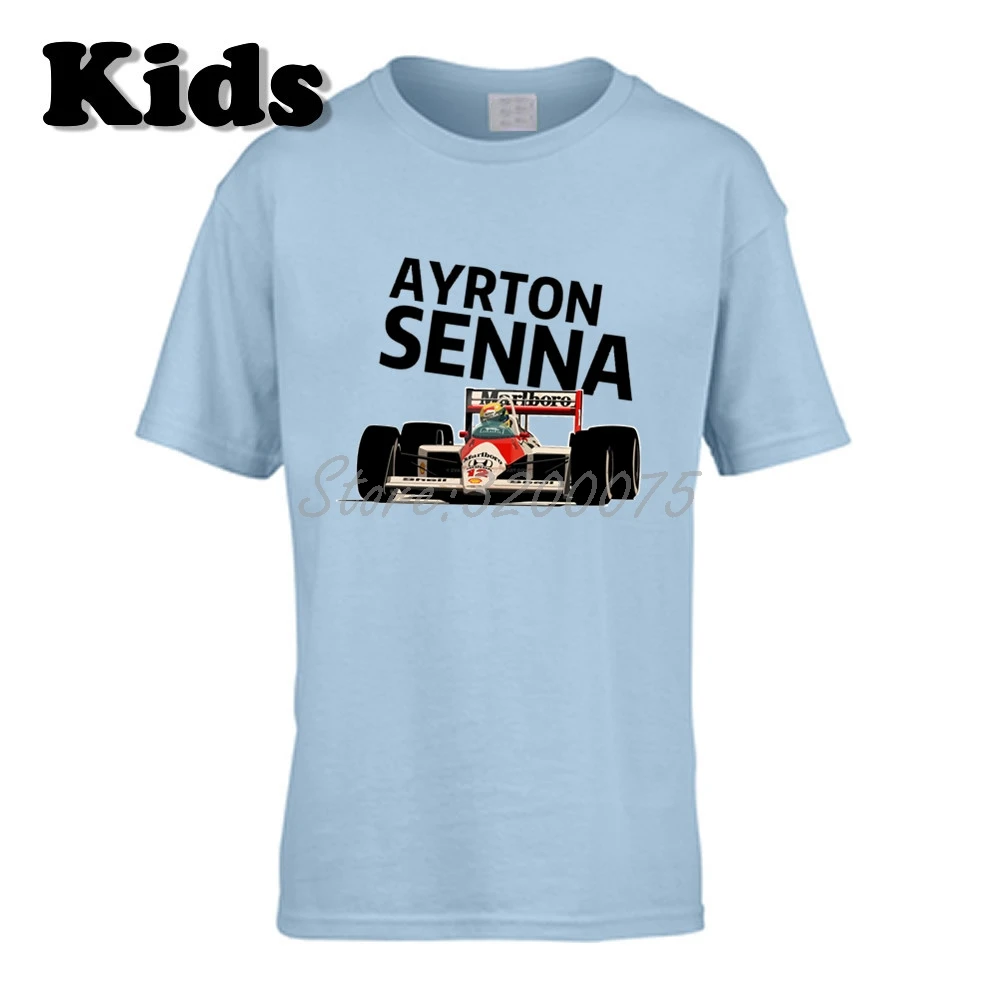 6 Детская футболка Ayrton Senna da Silva 12 Бразилия 1 чемпионат мира 1988 1990 1991 футболка с круглым вырезом для мальчиков и девочек W19040709 - Цвет: 6