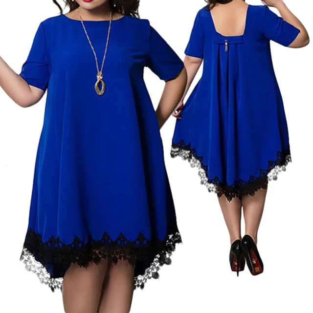US $8.55 5XL 6Xl Plus Size Summer Dress Women Casual Summer Mini Backless Lace Dress Tassel Sexy Beach Dress