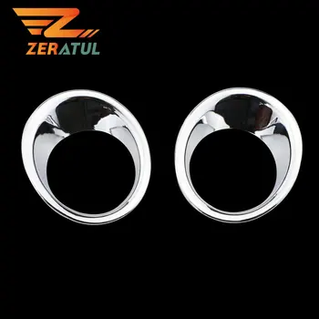 

Zeratul Abs Chrome Car Fog Lamps Cover Fog Lights Trim Covers Fog Light Lamp Sticker for Toyota Fortuner 2016 2017 2018 parts