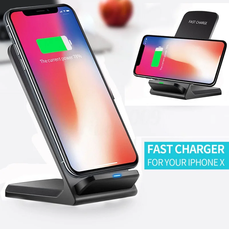  Qi Wireless Charger+Type-C Receive connector for Xiaomi Mi 9 Explorer Fast Charging Dock Stand Desk