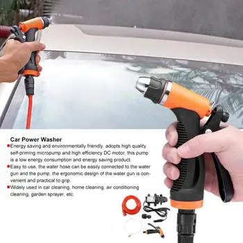 

Vehicle Cleaning 12V Electric Car High Pressure Washer Sprayer Power Pump System Kit Car Washing Cleaning Tool Car Wash Tools