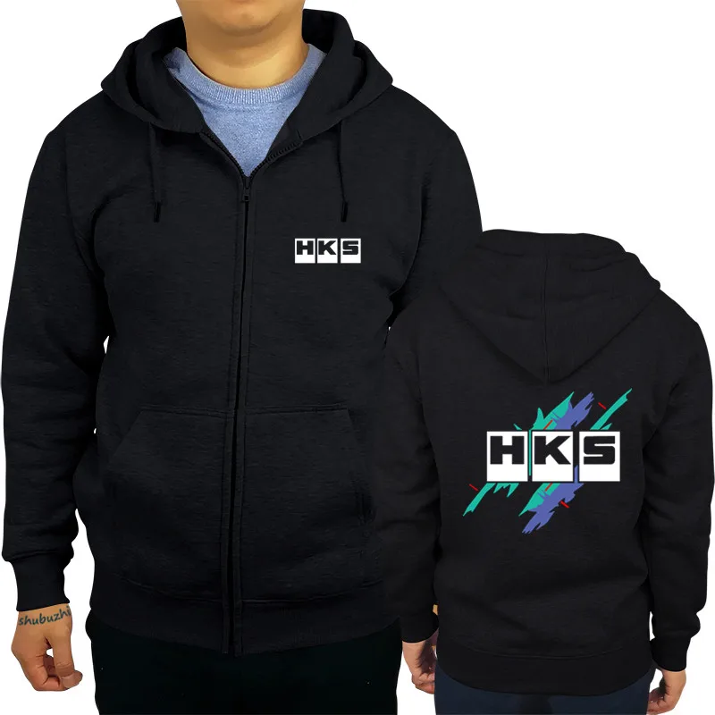 Hks-Sudadera Vintage de algodón para hombre, Popular, sin etiqueta, para primavera y otoño, talla europea, envío directo