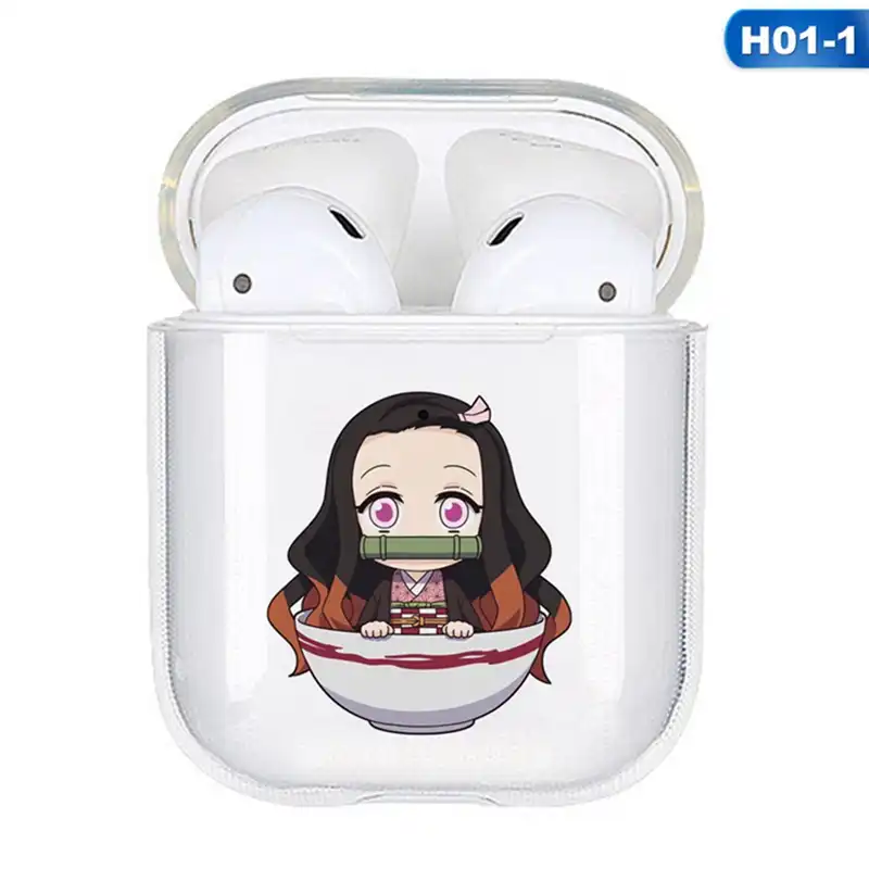 Чехол для наушников Airpods 1/2/3 с изображением аниме рассекающий демонов: Kimetsu No Yaiba