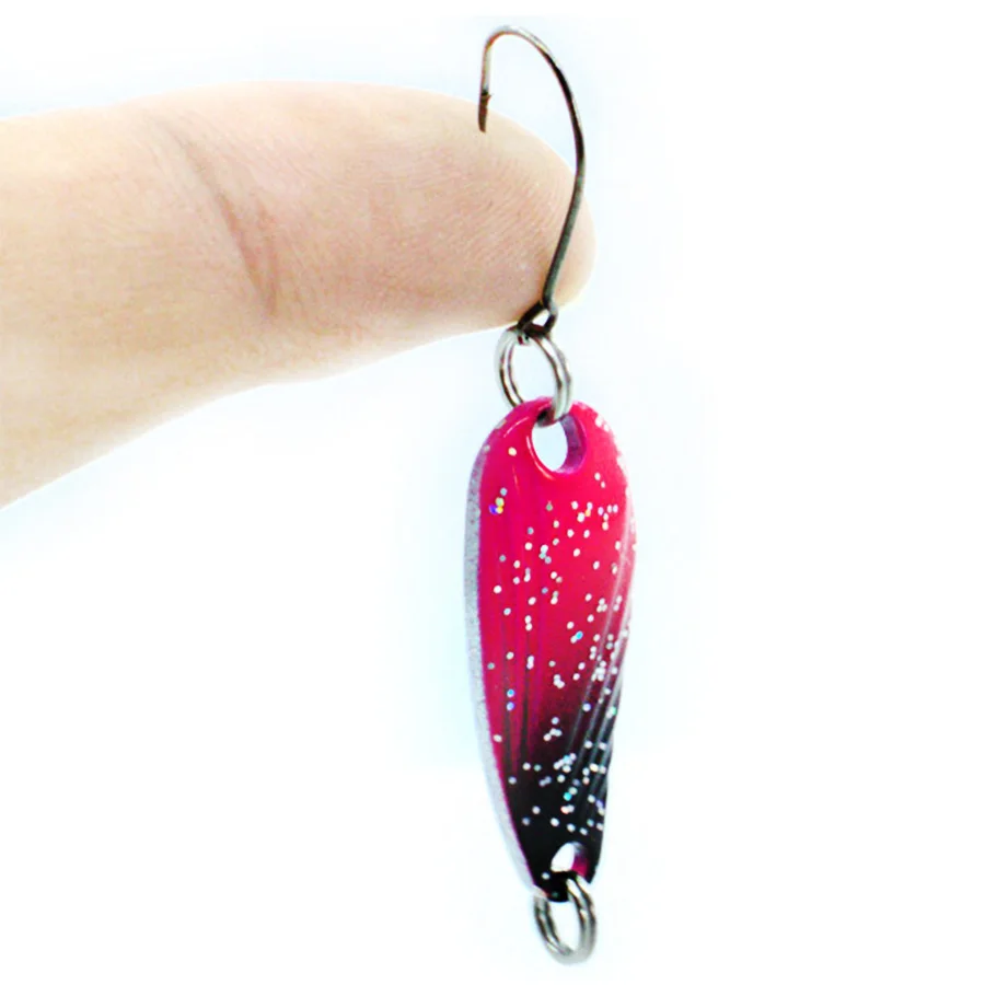 4pcs Mini Spoon Jig Trout Bass Winter Tackle Fishing Lure Set Metal Single Hook Spinnerbait Stream Artificial Bait Hard Wobbler - Image 4