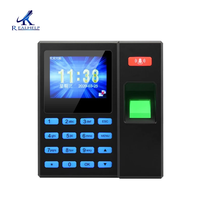 Fingerprint ID Card Reader Access Control System Strike Door Lock Fail Secure Keypad Access Biometric Time Attendance