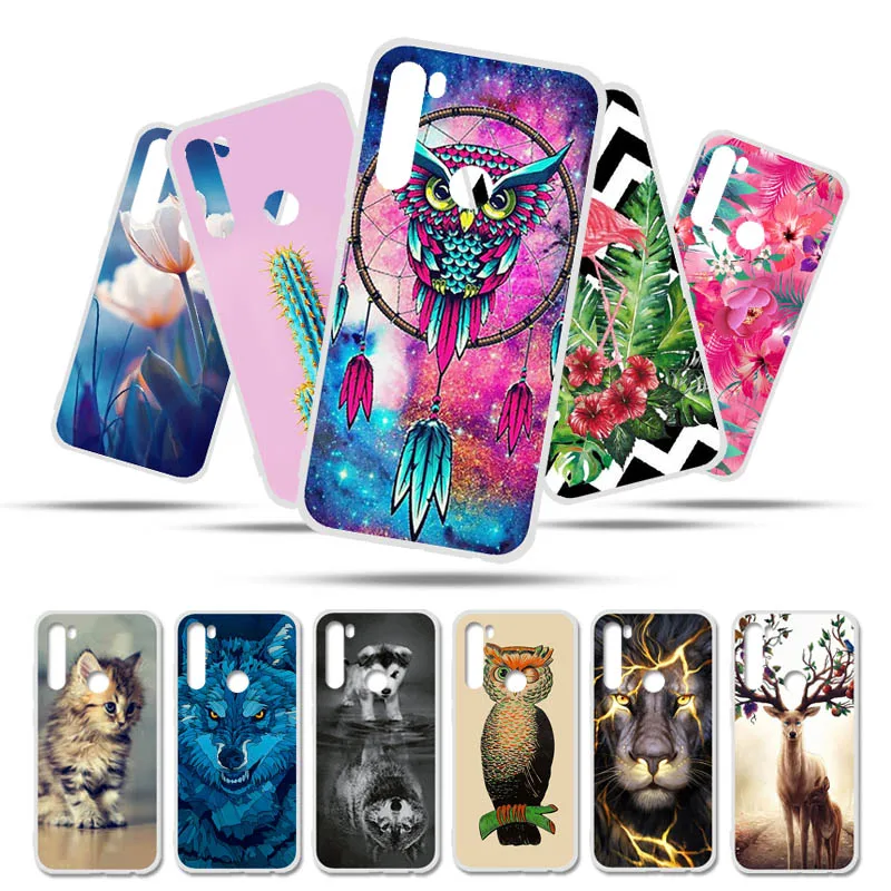 

Bolomboy Painted Case For Xiaomi Redmi Note 8T Case Silicone Soft TPU Cases Redmi Note 8T Cover Wildflowers Cute Animal Bags