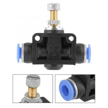 

5 pcs/set Push In Speed Controller 6mm Pneumatic Air Flow Control Valve Connector Automation Equipment