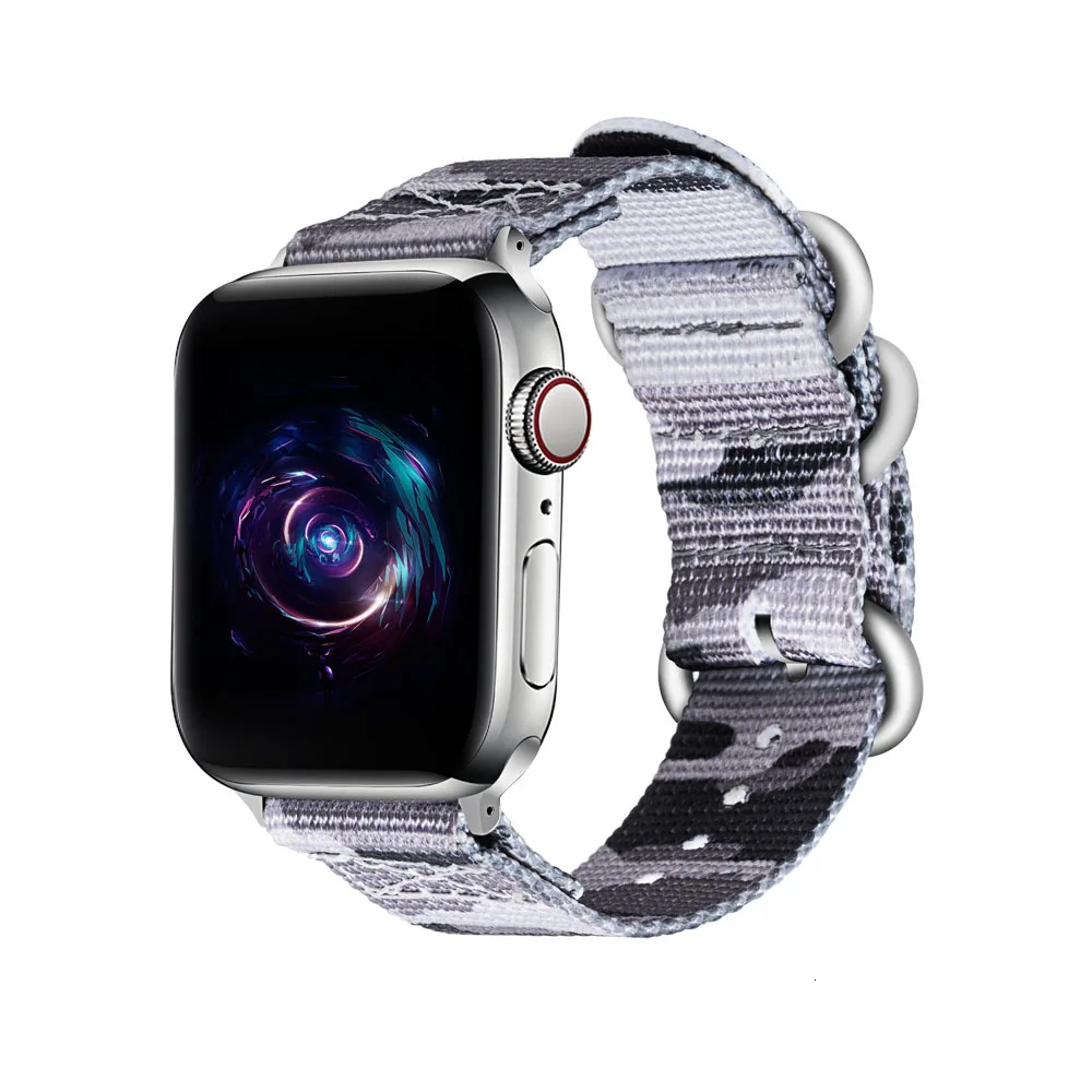 Ocean Hot Sell Nylon Watchband for Apple Watch Band Series 4/3/2/1 Sport Bracelet accessories 42 mm 38 mm 40mm 44mm Strap For iwatch - Цвет ремешка: Ocean