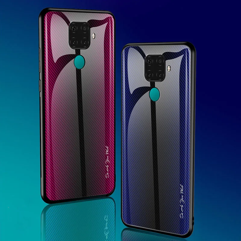 Термополиуретановая задняя крышка с градиентным стеклом для huawei mate 30 Nova 5 5i 5T P Samrt
