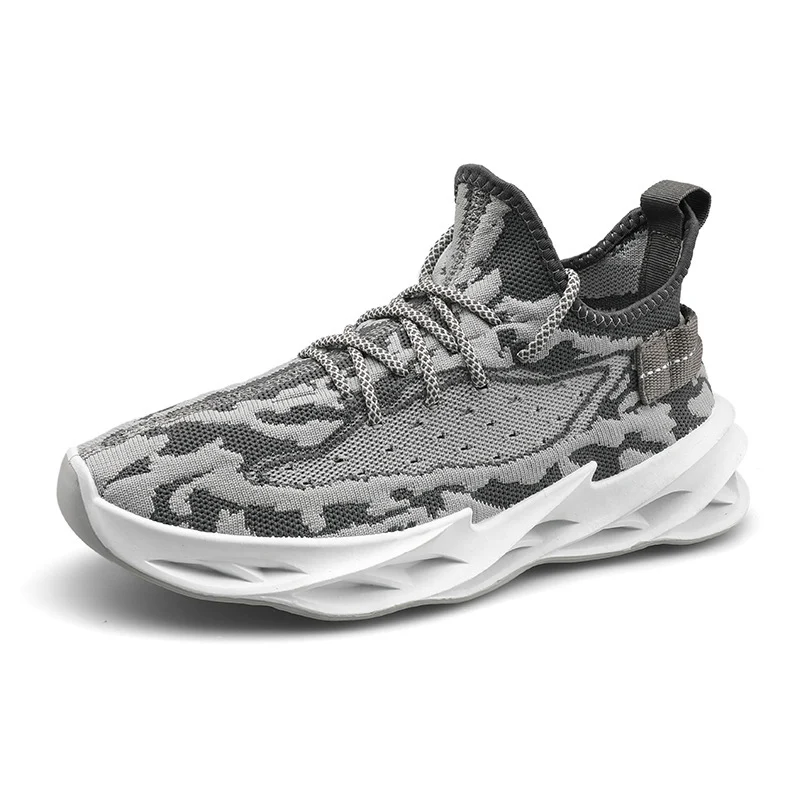 2020 Spring Autumn Men Sneakers New Running Outdoor All-Match Flying Woven Soft Sole Wear-Resistant Breathable Men Casual Shoes