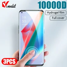 Protecteur d'écran, 3 pièces, Film Hydrogel HD à couverture complète pour Oppo Find X3 Neo X2 lite Reno 5 3 2 Realme GT Neo 8 7 5 Pro XT A5 A72 A52=