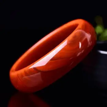 

Zheru jewelry natural agate chalcedony red 54-64mm bracelet elegant princess jewelry best gift