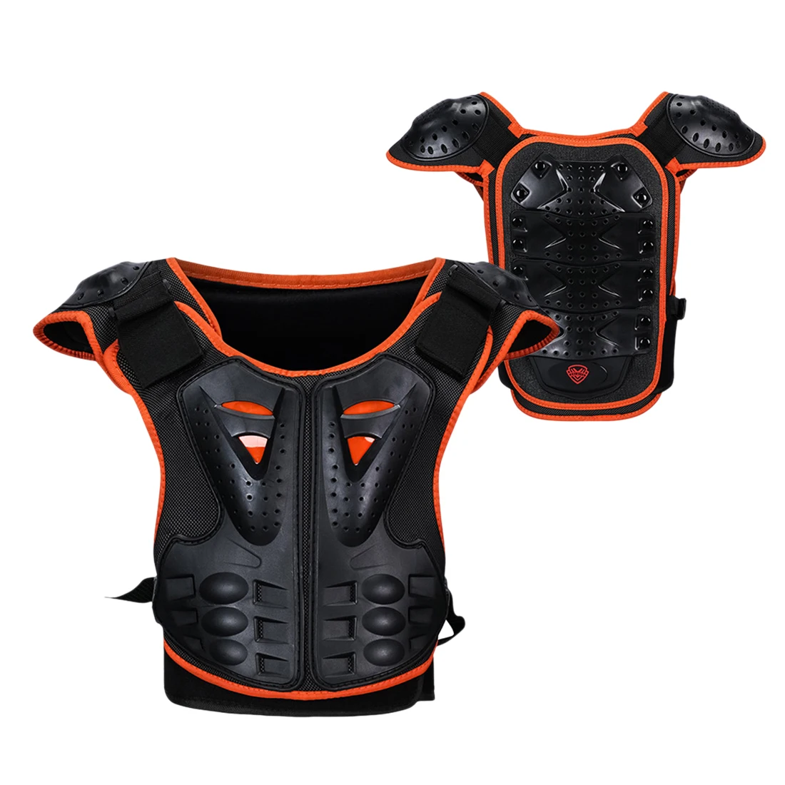 

New Children Reflective Armor Vest Roller Skating Jacket Riding Back Protector - S M L