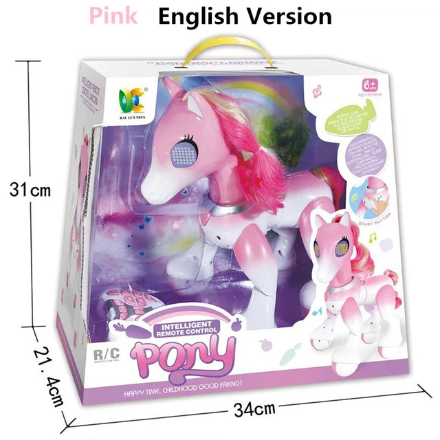 2022 Ｎew Electronic Pets Toys Smart Remote Control Unicorns Touch-Sensitive Unicorns Voice-Activated Interactive Learning Robots