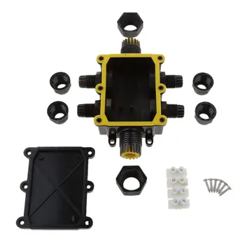 

Black Junction Box Junction Box Waterproof Ip68 Junction Box Terminals - 6 Terminals