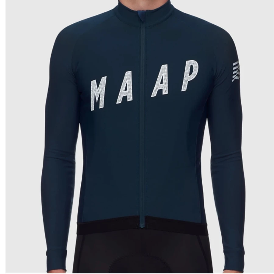 MAAP, одежда для велоспорта, зима, на заказ, Спортивная мужская велосипедная Толстовка с длинным рукавом, Майо ciclismo, вельвет, сохраняет тепло - Цвет: Фиолетовый