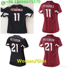 А+++ Качество Женщины 11 Ларри фитцджералд 21 Патрик Питерсон Джерси Аризона