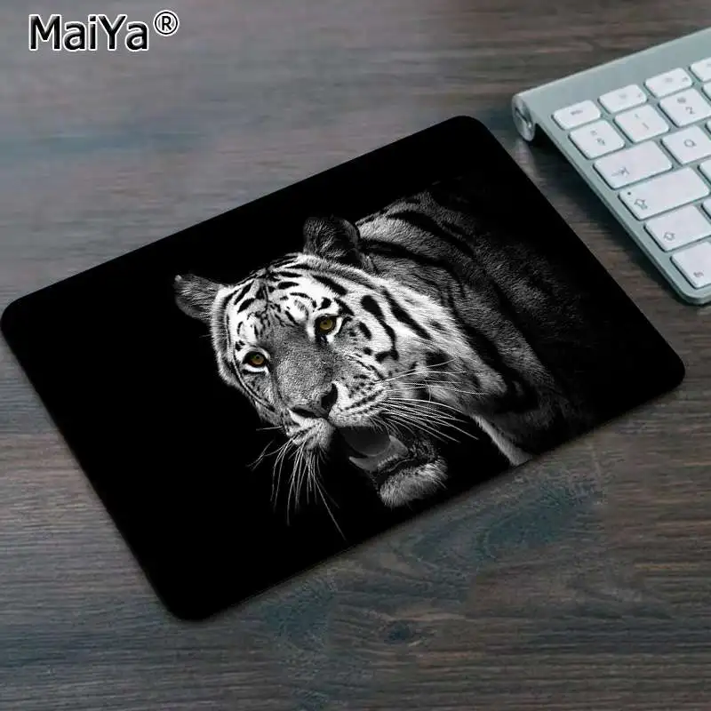 Maiya Cool New Awesome животное, Лев, тигр, фиксирующий край коврик для мыши, игровой коврик,, большой коврик для мыши, клавиатуры