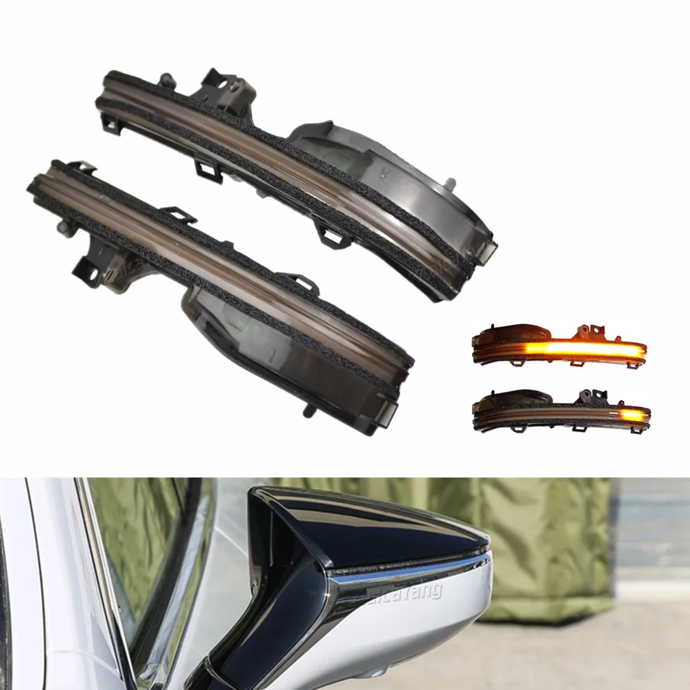 

2 pieces Car Side Mirror LED Dynamic Blinker Turn Signal Light Sequential For Lexus ES XZ10 UX ZA10 2019 2020