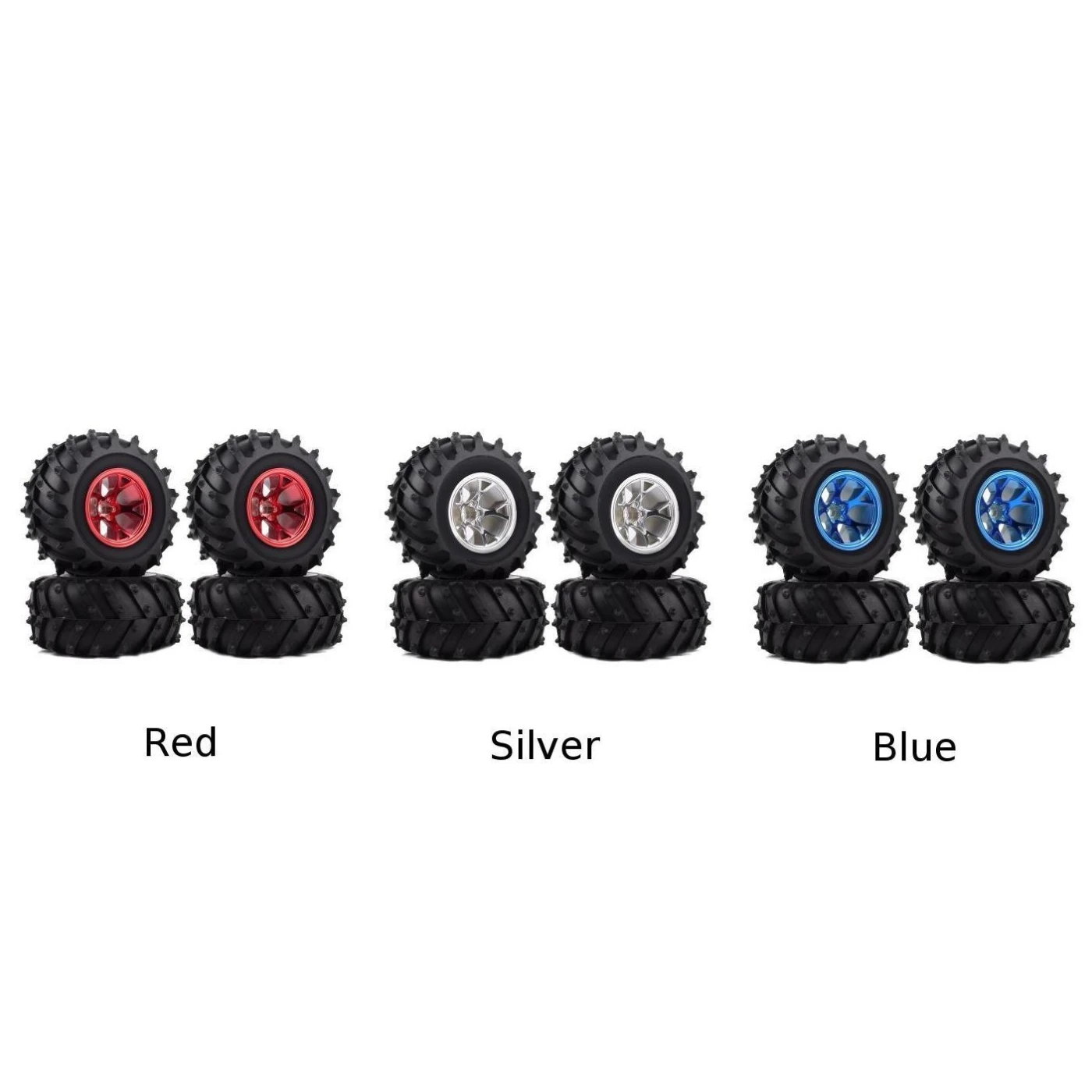 4 шт. резиновый комплект колес для 1:10 RC Monster Truck Car Аро резиновая колесная покрышка
