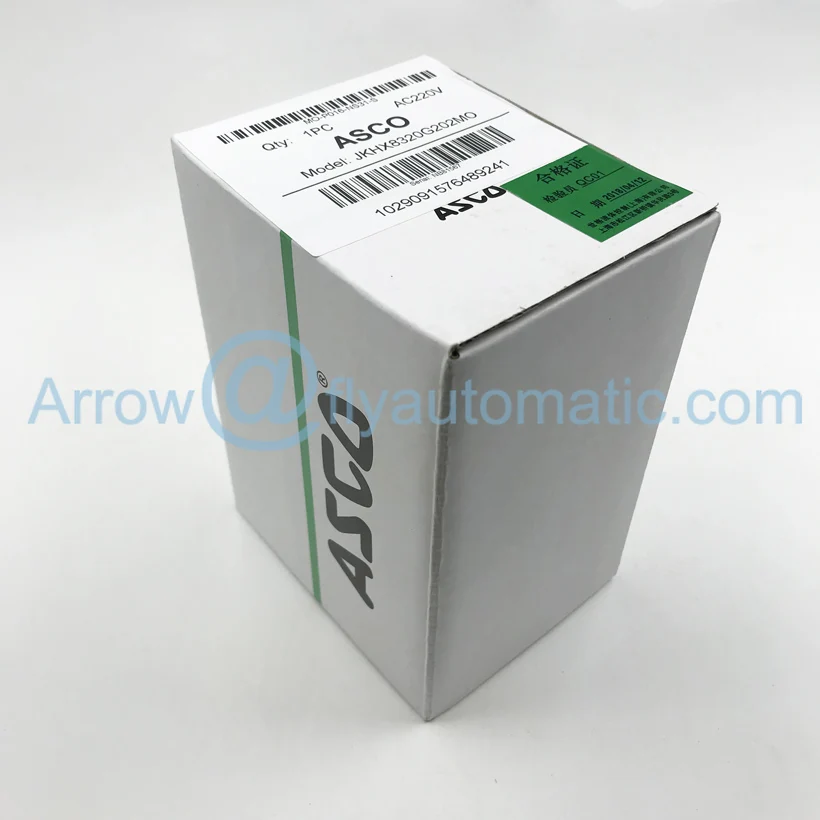 Соленоидный клапан ASCO JKHX8320G202 JKHX8320G202MO 3/2 Way 1/" NPT из нержавеющей стали