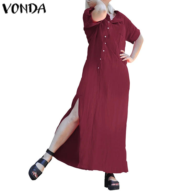 Длинное платье для беременных VONDA, винтажное хлопковое богемное платье, женское платье с длинным рукавом, женский сарафан для беременных, 5XL