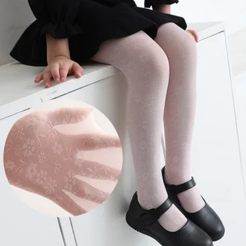 

New Children Ultra Thin Pantyhose For Girls 7 Color Transparent Elastic Baby Pantyhose Toddler Stockings Kids Footless Tights