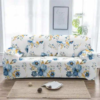 

Boniu Plant Printed Stretch Slipcovers Furniture Protector Polyester Elastic Sofa Covers 1/2/3/4-seaters Couch Covers