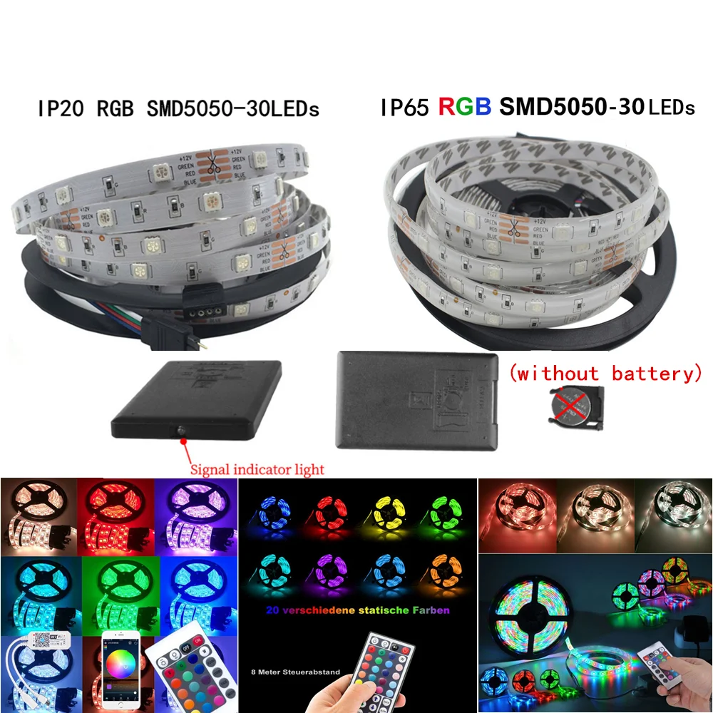 Светодиодный светильник 12 В Wi Fi RGB неоновый 5050 лента SMD водонепроницаемый для