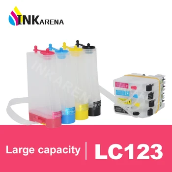 

INKARENA LC 123 Empty CISS Ink System With Chip For Brother MFC-J4410DW J4510DW J4610DW J4710DW J470DW J6920DW J870DW Printer