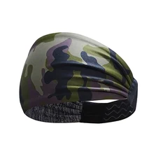 Новинка, женская и Мужская спортивная повязка на голову, эластичная, нескользящая, мягкая, с принтом, Абсорбирующая, дышащая, для бега, йоги