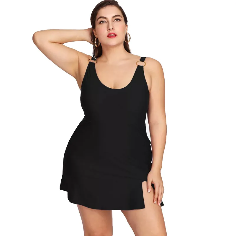 Women's Plus Size Swimwear One Piece Swimsuit Vinytage Monokini Swim Skirt Female Bathing Suit Swim-dress L XL 2XL 3XL 4XL 5XL