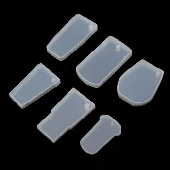 

6Pcs Tumbler Silicone Mold Cup Turner Partner DIY Bottle Shape for Key Chain Perforated Resin Clay Mold Crafts Tools