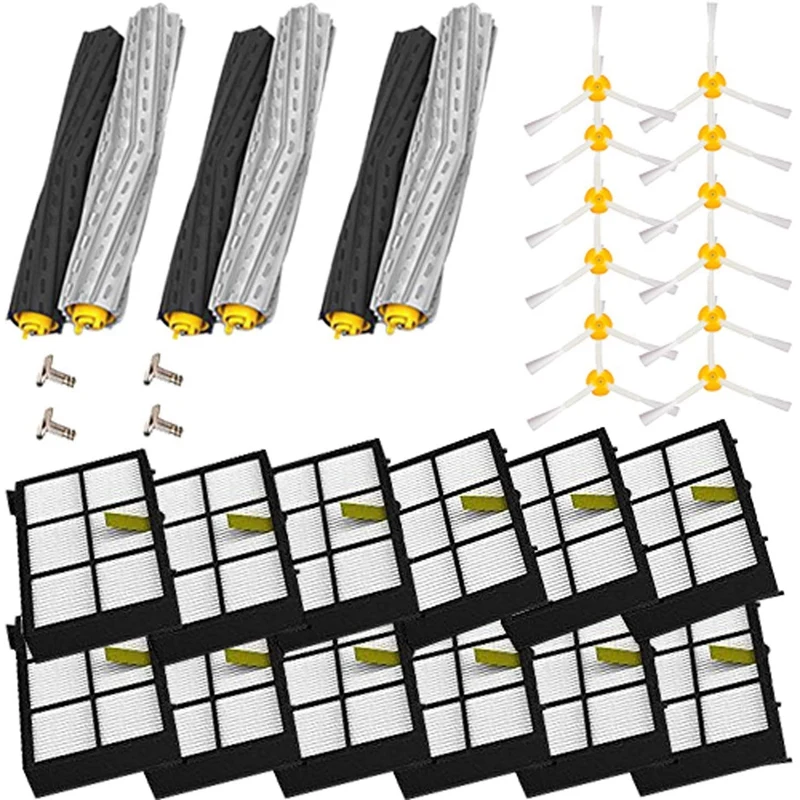 

Hot Debris Extractor Set and Filter Brush Kit for IRobot Roomba 800 900 Series Vacuum Replacement Parts for IRobot Roomba 800 90