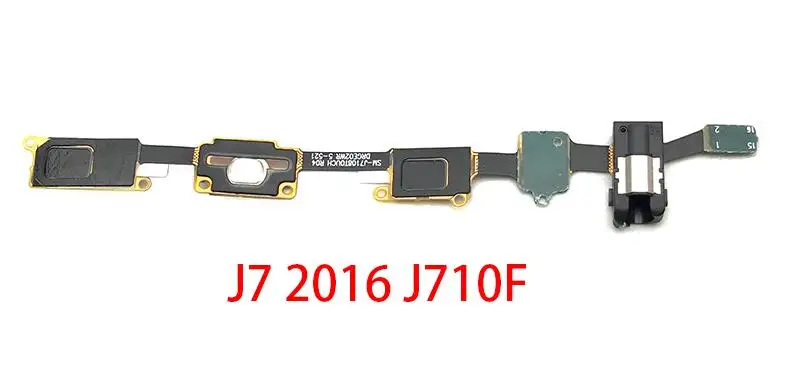 2 шт./лот аудио разъем для наушников эластичный для samsung Galaxy A3 A5 A7 J3 J5 J7 A320 A520 A720 J7 Prime J4 - Цвет: J7 2016 J710F