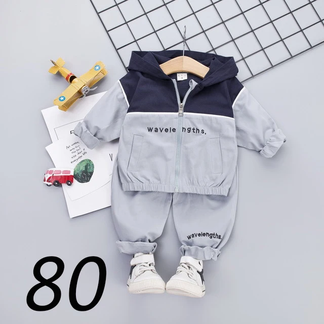 Medoboo/осенне-весенний комплект одежды для маленьких мальчиков и девочек, Carters, Одежда для новорожденных, толстовка с капюшоном для малышей, куртка, штаны для младенцев - Цвет: ME0174-gray80