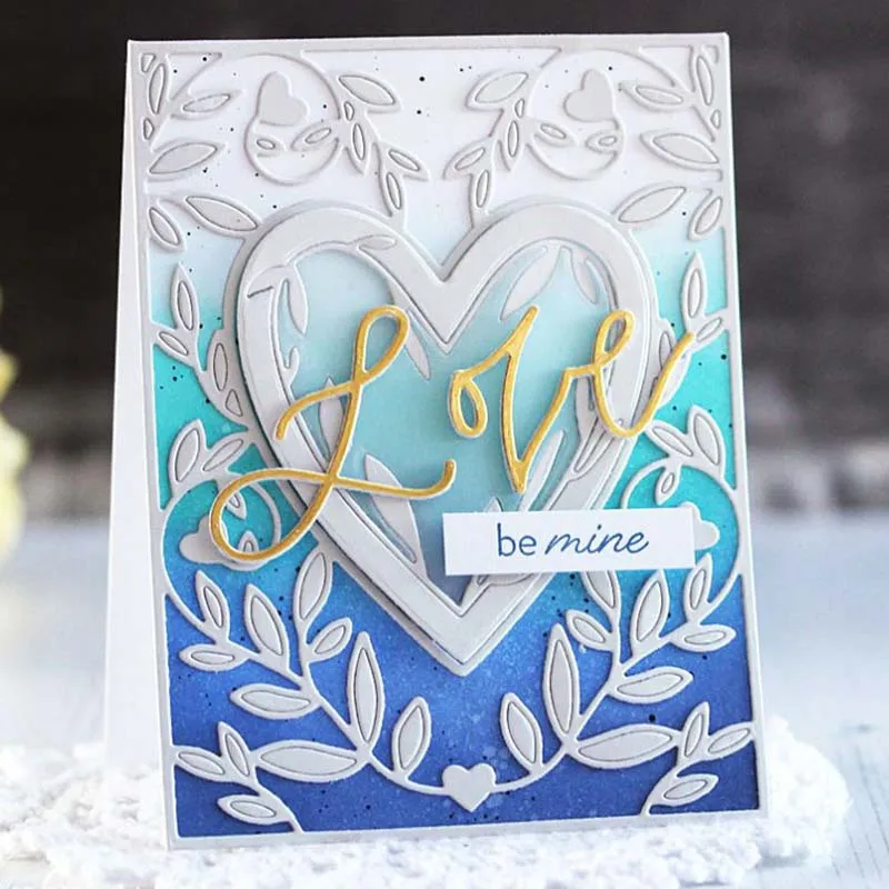 Металлические штампы в форме сердца форма для резки украшение скрапбукинга